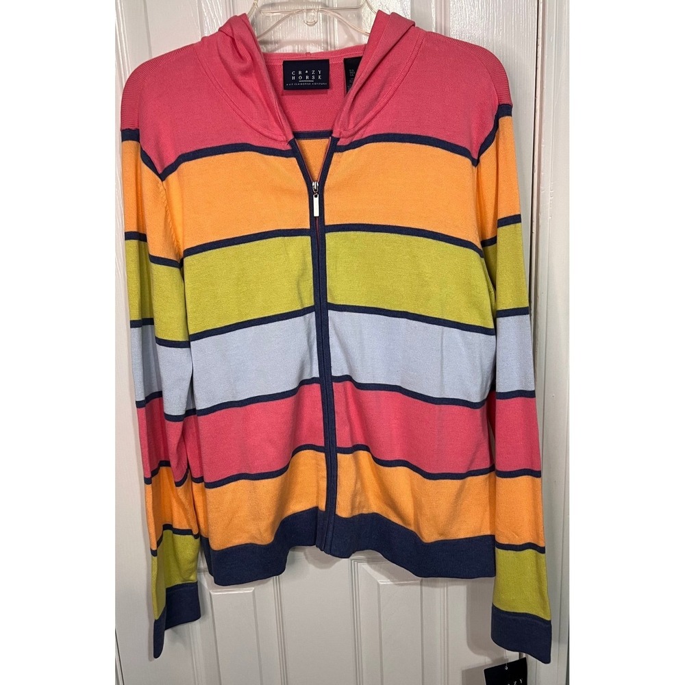 Crazy Horse NWT XL Women's lightweight zippered jacket with a hood